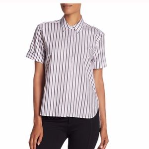 Equipment Paulette Short Sleeve Stripe Top